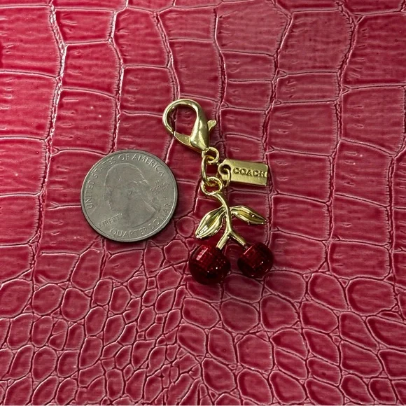 🍒 Coach Mini Cherry Charm - Picture 3 of 4